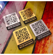 Табличка qr код wi-fi с подключением без пароля