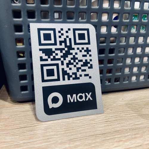  Алюминиевая табличка с QR-кодом MAX: Закажите онлайн!