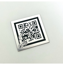 Табличка изменяемый QR код на памятник